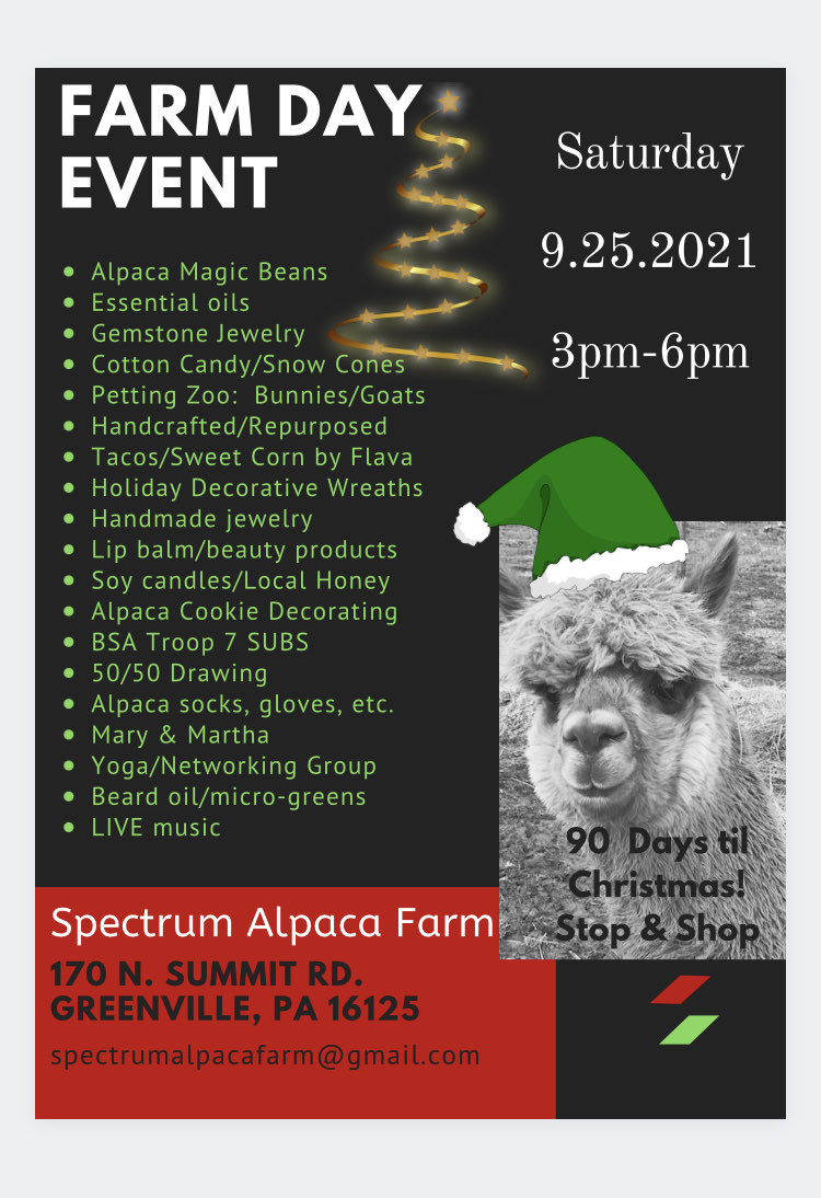 Spectrum Alpaca Farm Day Event