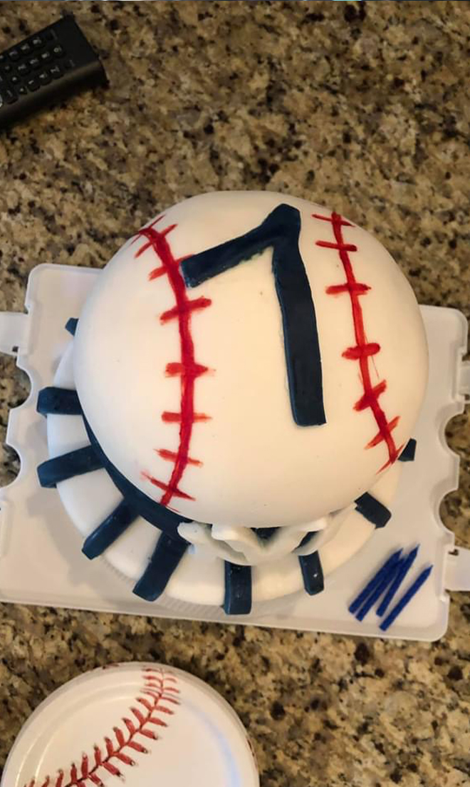 Haitian Sensation - Baseball cake.