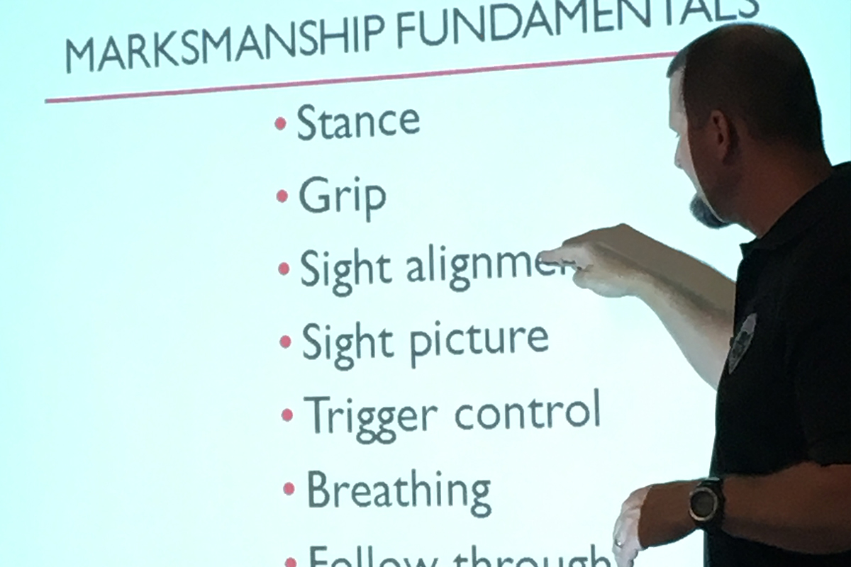 The Sheepdog Project teaches basic marksmanship fundamentals.